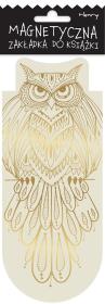 Opakowanie Zakładka magnetyczna owal Złota sowa