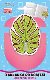 Opakowanie Zakładka znacznik tekstu Liść Monstery