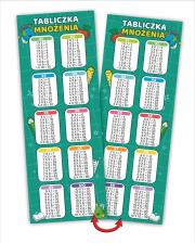 Opakowanie Zakładki do książek. Tabliczka mnożenia (10 szt)