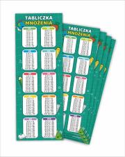Opakowanie Zakładki do książek. Tabliczka mnożenia (5 szt)