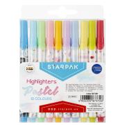 Opakowanie ZAKRESLACZ 10KOL PASTEL STK ETUI 12/144