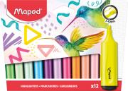 Zakreślacz Fluo Peps pastel mix 6+6 MAPED. Wydawca: Maped. Dadada.pl Opakowanie Zakreślacz Fluo Peps pastel mix 6+6 MAPED