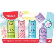 Zakreślacz mini Kawaii Pastel mix 4szt MAPED. Wydawca: Maped. Dadada.pl Opakowanie Zakreślacz mini Kawaii Pastel mix 4szt MAPED