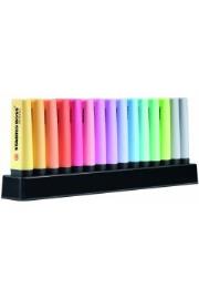 Opakowanie Zakreślacz STABILO BOSS ORIGINAL Pastel 15 kolorów z podstawką na biurko