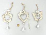 Opakowanie Zawieszka drewniana z dzwonkiem 29cm MIX