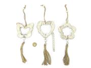 Opakowanie Zawieszka drewniana ze sznurkiem MIX