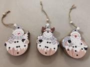 Opakowanie Zawieszka świąteczna drewniana ze światłem LED MIX