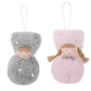 Opakowanie Zawieszki dziewczynka & chłopiec10cm 2szt