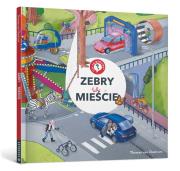 Zebry w mieście. Autor: van Oostrum Thomas. Dadada.pl Okładka książki Zebry w mieście