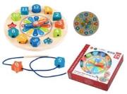 Opakowanie Zegar drewniany z klockami do sortowania