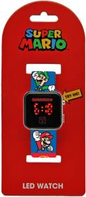 Zegarek LED z kalendarzem Super Mario GSM4236. Wydawca: Kids Euroswan. Dadada.pl Opakowanie Zegarek LED z kalendarzem Super Mario GSM4236