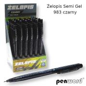 Żelopis Semi Gel czarny (24szt). Wydawca: PENWORD. Dadada.pl Opakowanie Żelopis Semi Gel czarny (24szt)
