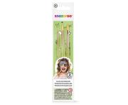 Opakowanie Zestaw 3 pędzli do malowania twarzy