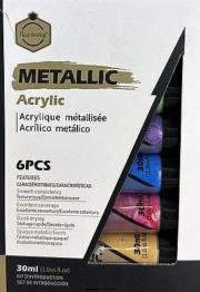 Opakowanie Zestaw 6 farb akrylowych