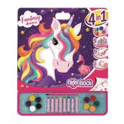 Opakowanie Zestaw artystyczny Giga Blok 4w1 Jednorożec