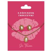 Opakowanie Zestaw biżuterii pozłacany na Walentynki