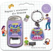 Opakowanie Zestaw brelok + otwieracz dla gracza