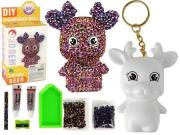 Opakowanie Zestaw DIY brelok enifer + kryształki brązowy