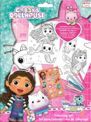 Zestaw do kolorowania Gabby's Dollhouse. Wydawca: Kids Euroswan. Dadada.pl Opakowanie Zestaw do kolorowania Gabby's Dollhouse