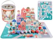 Opakowanie Zestaw drewnianych klocków Miasto 115szt