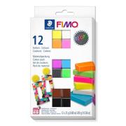 Opakowanie Zestaw Fimo Neon 12 kostek x 25g