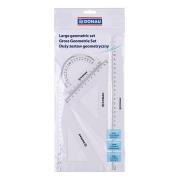 Zestaw geometryczny duży transparentny. Wydawca: Donau. Dadada.pl Opakowanie Zestaw geometryczny duży transparentny