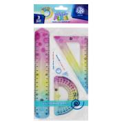 Zestaw geometryczny pastelowy Flexi Astra pastel Line 3 elementy. Wydawca: ASTRA art-pap. Dadada.pl Opakowanie Zestaw geometryczny pastelowy Flexi Astra pastel Line 3 elementy