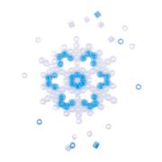 Opakowanie Zestaw koralików do prasowania śnieżynka