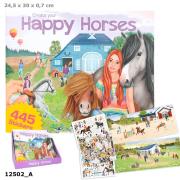 Opakowanie Zestaw kreatywny Koniki Happy Horses  z naklejkami 12502A
