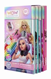 Opakowanie Zestaw kredki 48 kolorów + notes WOW
