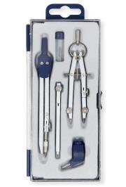 Zestaw kreślarski 5 elementów. Wydawca: PENWORD. Dadada.pl Opakowanie Zestaw kreślarski 5 elementów