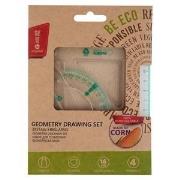 Zestaw kreślarski ECO z linijką 16cm MemoBe. Wydawca: MemoBe. Dadada.pl Opakowanie Zestaw kreślarski ECO z linijką 16cm MemoBe