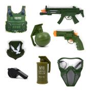 Opakowanie Zestaw mały żołnierz z kamizelką kuloodporną