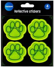 Opakowanie Zestaw naklejek odblaskowych Łapka 4szt