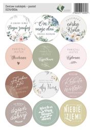 Opakowanie Zestaw naklejek - pastel