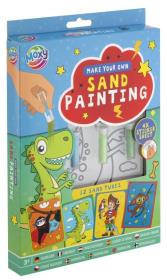 Opakowanie Zestaw obrazków samoprzylepnych +kolorowy piasek ZESTAW NIEBIESKI