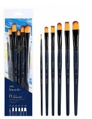 Zestaw pędzli Finenolo twardy nylon 6szt DELI. Wydawca: DELI. Dadada.pl Opakowanie Zestaw pędzli Finenolo twardy nylon 6szt DELI