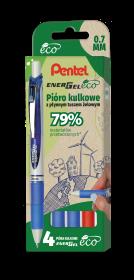 Zestaw piór kulkowych Pentel EnerGel BL77E-ECO 4 szt.. Wydawca: PENTEL. Dadada.pl Opakowanie Zestaw piór kulkowych Pentel EnerGel BL77E-ECO 4 szt.