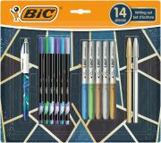 Zestaw piśmienniczy BIC Kids Metallic 14 elementów blister. Wydawca: Bic. Dadada.pl Opakowanie Zestaw piśmienniczy BIC Kids Metallic 14 elementów blister