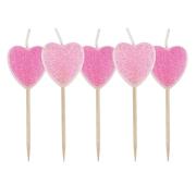 Zestaw świeczek walentynkowych na piku 5szt. Wydawca: AREA. Dadada.pl Opakowanie Zestaw świeczek walentynkowych na piku 5szt