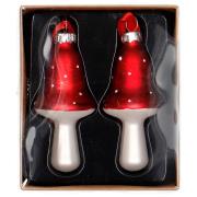 Opakowanie Zestaw szklanych zawieszek kraft z przykrywką 2szt