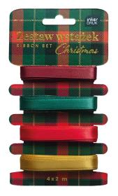 Opakowanie Zestaw wstążek 4x2m Christmas