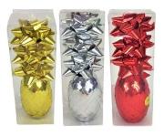 Opakowanie Zestaw wstążka + 3 rozetki połysk JYWK 556