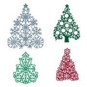 Opakowanie Zestaw wykrojników - Ażurowe choinki 4szt