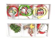 Opakowanie Zestaw zawieszek świątecznych drewniane MIX