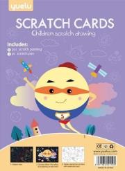 Opakowanie Zestaw zdrapek kolorowanek 2w1 Planety