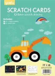 Opakowanie Zestaw zdrapek kolorowanek 2w1 Transport