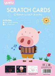 Opakowanie Zestaw zdrapek kolorowanek 2w1 Zwierzęta