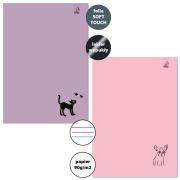 Opakowanie Zeszyt A4/32K 3-linie kolor 90g Animal S2 (5szt)