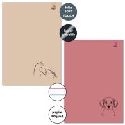 Opakowanie Zeszyt A4/32K 3-linie kolor 90g Animal S3 (5szt)